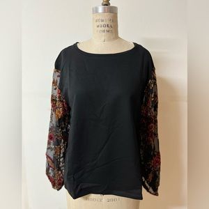 Terry W/Burnout Velvet Top